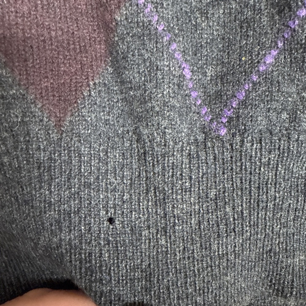 LL Bean Men's XL Lambswool Pullover Vest - Picture 4 of 5